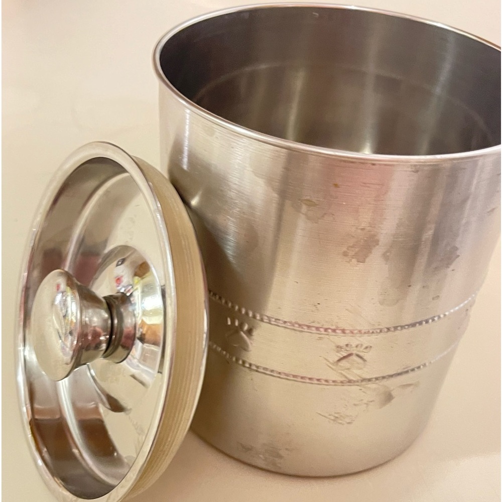 Stainless Steel Dog treat holder and lid